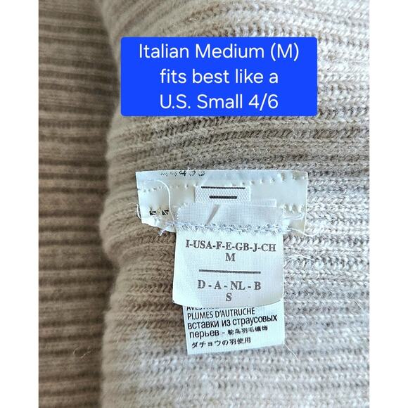 BRUNELLO CUCINELLI stunning! 100% cashmere & ostrich knit vest top $7,800 s/m - Picture 11 of 15